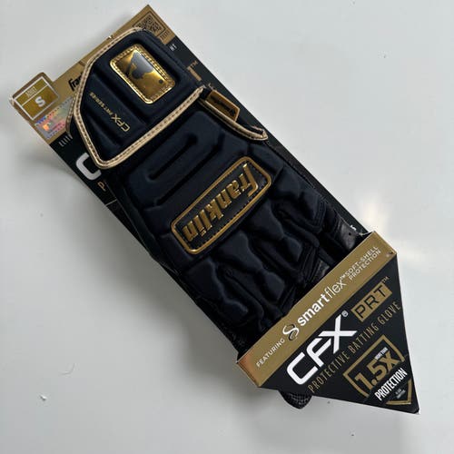 NEW 2024 Franklin CFX PRT Protective Batting Gloves Black Gold - Adult L