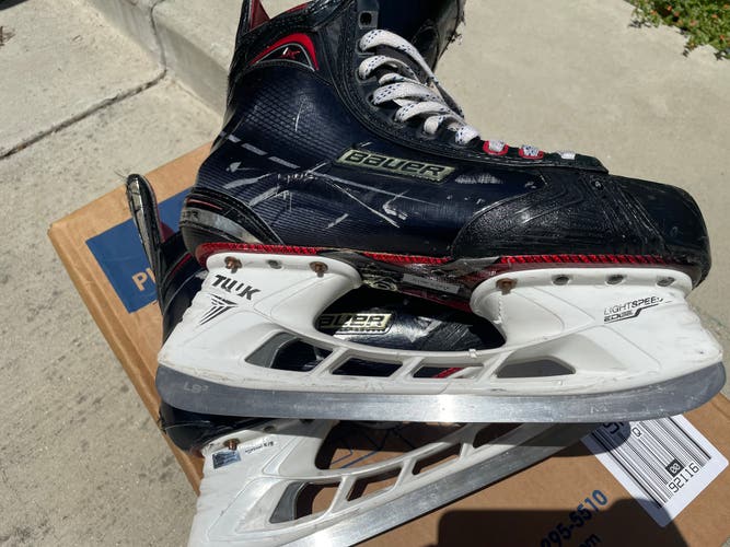 Very Lightly Used Bauer Vapor 1X Pro Stock Ice Hockey Skates 9 EEB Bruins 1S
