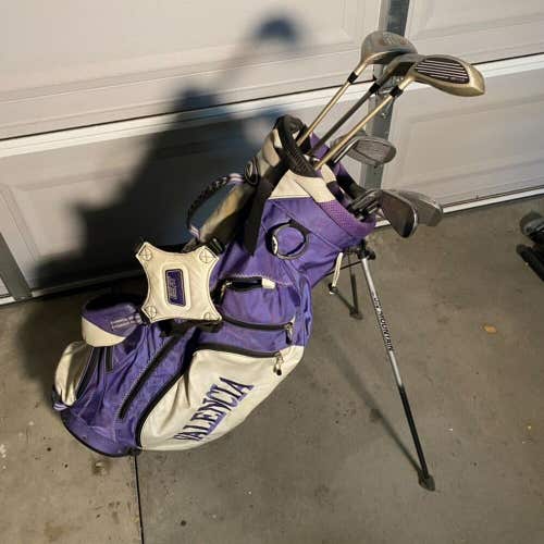 Womens Wilson Golf Club Complete Set With Valencia Sun Mountain Stand Bag