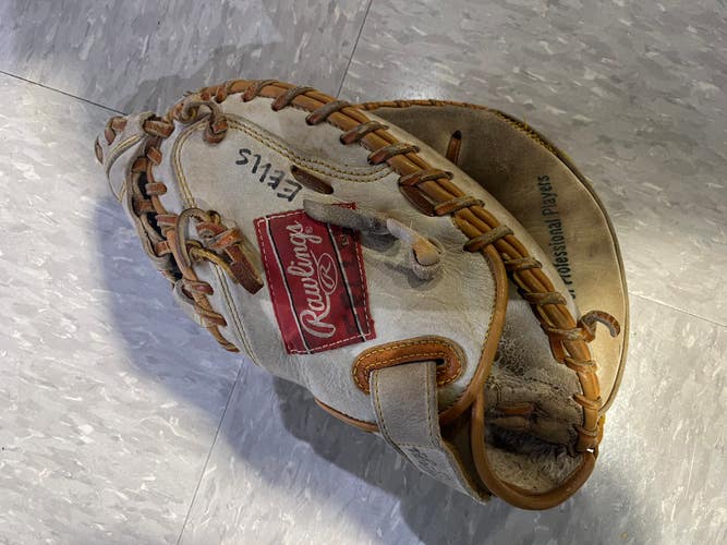Brown Used Rawlings Mark of a Pro Right Hand Throw Catcher's Baseball Glove 33"