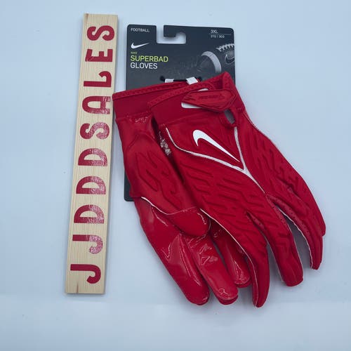 Nike Superbad 6.0 Football Gloves Padded Red DX4520-623 Men’s Size 3XL NWT $80