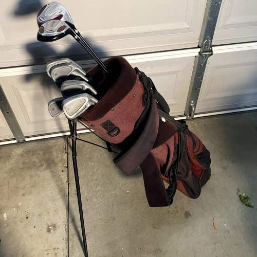 Mens Right Handed Wilson Golf Club Complete Set With Stand Bag