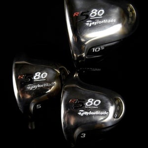 TAYLOR MADE R-80 DRIVER & WOOD SET 3 5 10.5 FLEX:R LENGTH (3):45 IN LH