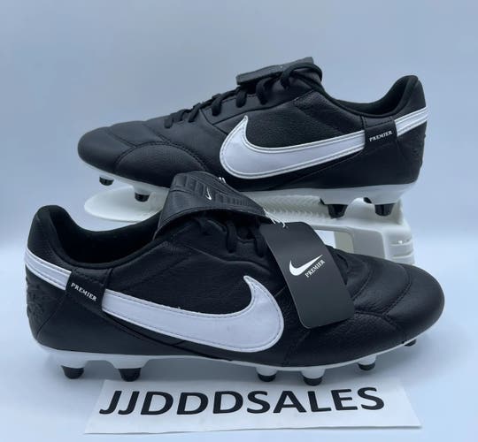 NIKE Premier III 3 FG Soccer Cleats Black White AT5889-010 Men's Size 10.5  NEW.