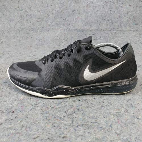 Nike Dual Fusion TR 3 Womens 7.5 Shoes Low Top Trainers Black 704941-010