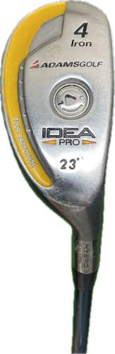 Adams Idea Pro 23° 4 Iron Hybrid Regular Flex Graphite Shaft RH 39”L New Grip!