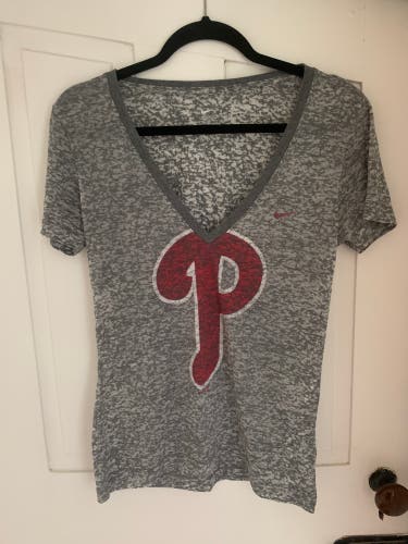 Nike Phillies Women’s V Neck T Shirt