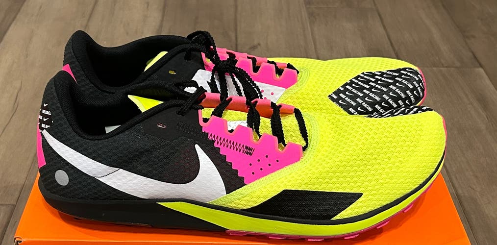 Size 14 Nike Rival XC 6 Cross Country Spikes Volt Pink