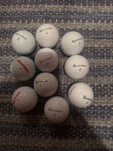 10 Used TaylorMade assorted Balls - assorted models