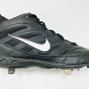 New Nike Air Show 3/4 Cleats mens baseball size 8 black steel shoes senior EU 41