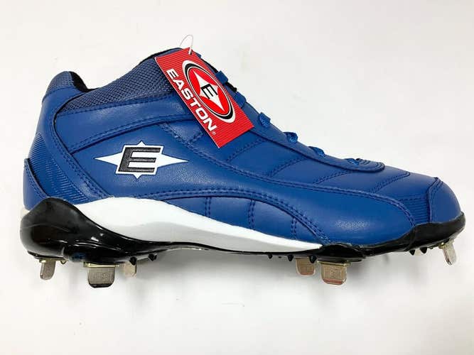 New Easton Assist Men's Mid Cleats baseball size 9.5 blue steel shoes metal sr