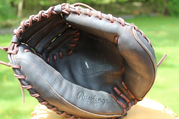 Used Rawlings Right Hand Throw Catcher's Pro Preferred Baseball Glove 34"
