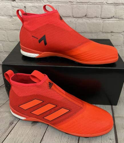 Adidas BY2228 Ace Tango 17+ PureControl Mens Indoor Soccer Shoes Red Orange 10.5