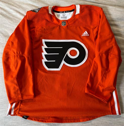 Philadelphia Flyers 2024 Stadium Series Adidas MiC 54 Primegreen Practice Jersey Orange
