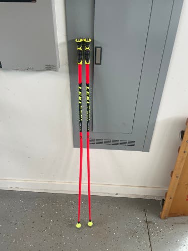 Used 54in (135cm) Leki World Cup - GS Ski Poles