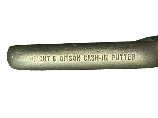 Wright & Ditson Cash-In Putter 34.5 Inch Steel Great Original Leather Grip RH LH