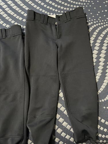 Black Used Small Mizuno Game Pants