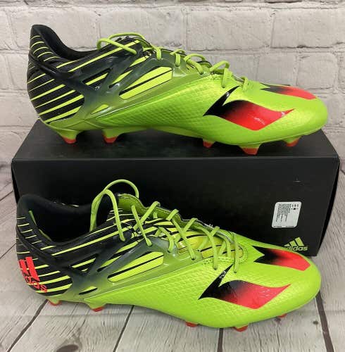 Adidas S74679 Messi 15.1 Men's Soccer Cleats Solar Slime Green Black Red US 9