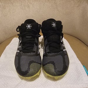 Black Used Size 4.5 Youth New Balance High Top Molded Cleats