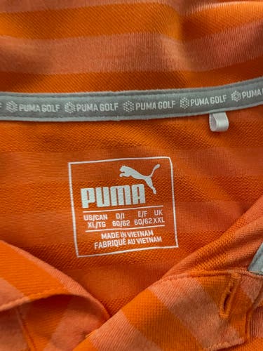 Orange Used Men's Puma Shirt