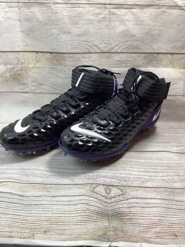 Nike Force Savage Pro 2 Football Cleats Black Purple BV3969-003 Men's Size 13