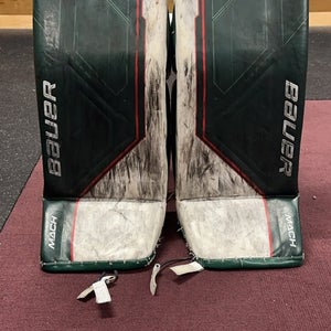 Used Large Bauer MACH Goalie Leg Pads Pro Stock