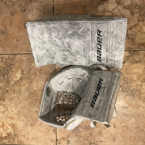 Bauer GSX Hockey Goalie Glove and Blocker Combo Size Intermediate