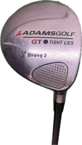 Adams GT Tight Lies 13° Strong 3 Wood GT Stiff Flex Steel Shaft RH 42”L **READ**