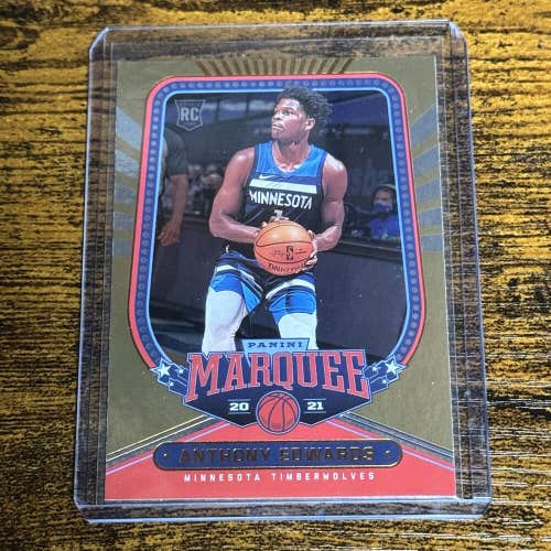 Anthony Edwards Timberwolves 20-21 NBA Chronicles Bronze Marquee Rookie Card 254