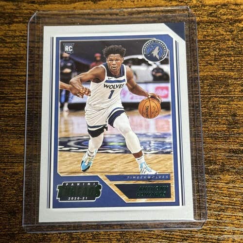 Anthony Edwards Timberwolves 2020-21 NBA Chronicles Threads Green Rookie #87