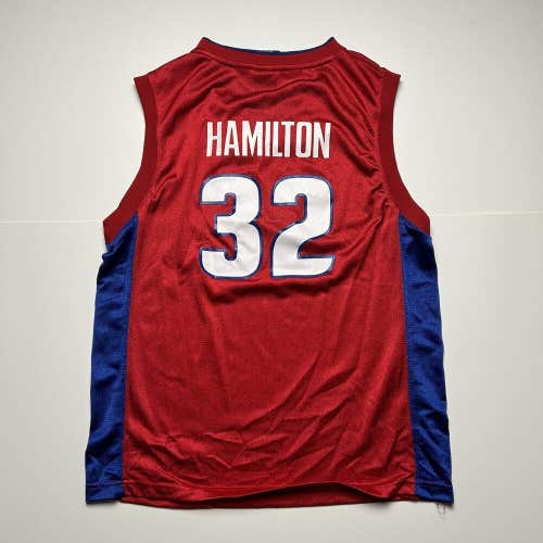 Adidas Richard Rip Hamilton Detroit Pistons Jersey Red NBA Youth Large