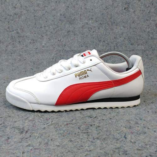 Puma Roma '68 Mens 10.5 Running Shoes Low Top Sneakers White Red 369571-11
