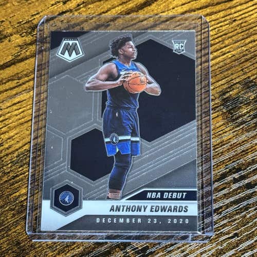 Anthony Edwards Timberwolves 2020-21 NBA Mosaic Debut Rookie Base #261