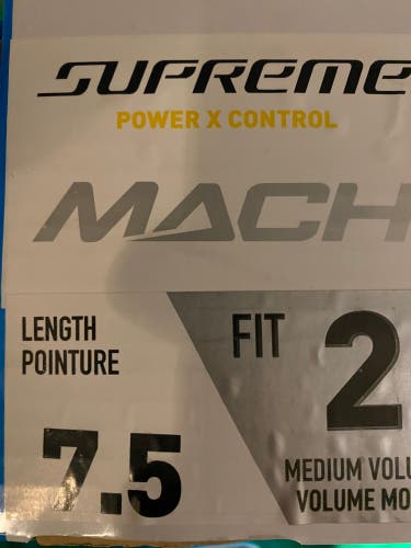 New Bauer Regular Width Size 7.5 Supreme Mach Hockey Skates With Fly Ti Steel
