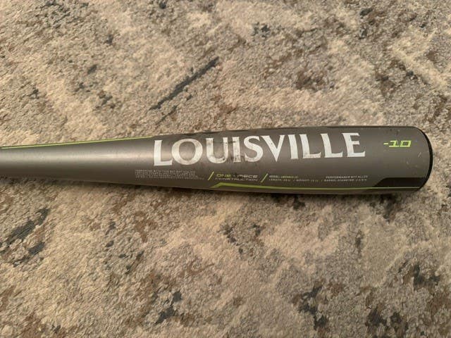 Used 2020 Louisville Slugger Omaha USABat Certified Bat (-10) Alloy 19 oz 29"