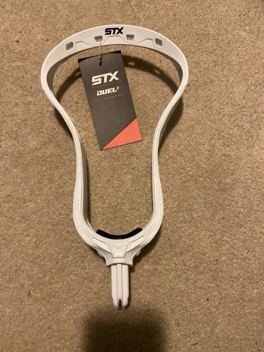 New STX Duel 2 Faceoff Lacrosse Head White