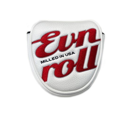 NEW Evnroll Neo White/Red Magnetic Mallet Headcover