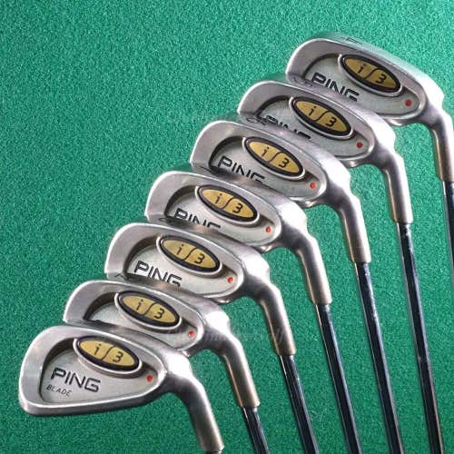 Ping i3 Blade Red Dot 4-PW Iron Set Project X Flighted Rifle 5.5 Steel Firm