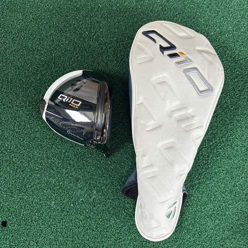taylormade Qi10 Max 10.5 ° Driver Head / Cover / Adapter Mint