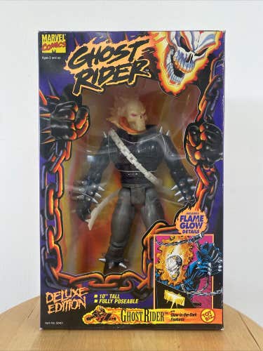 Ghost Rider Marvel Comics Deluxe 10in Glow-in-the-Dark Retro Edition ToyBiz 1995