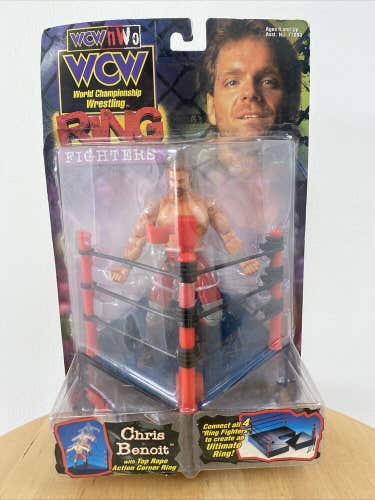 ToyBiz Chris Benoit WCW NWO Ring Fighters  action figure On Card  1999