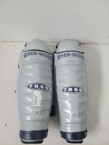 Used Sher-wood 7000 Sg 17" Hockey Shin Guards