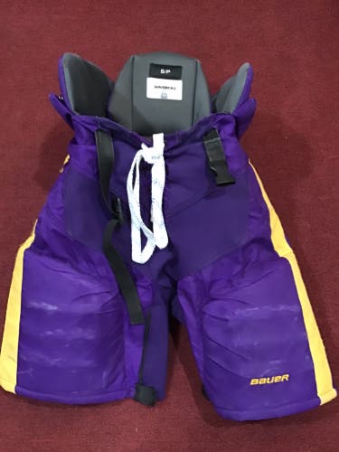 Mankato State Used Small Bauer Hockey Pro Stock Pants Item#MNKPANT3