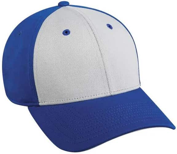 OC Sports Adult Unisex Team Green TGS1925X L/XL Royal Blue Gray Fitted Hat NWT