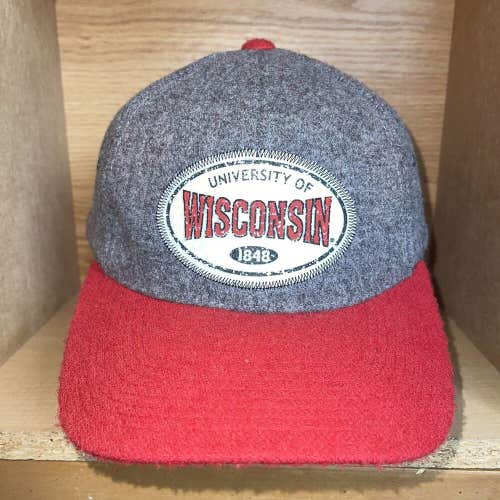 Vintage University of Wisconsin Badgers Sports Specialties Wool Strapback Hat