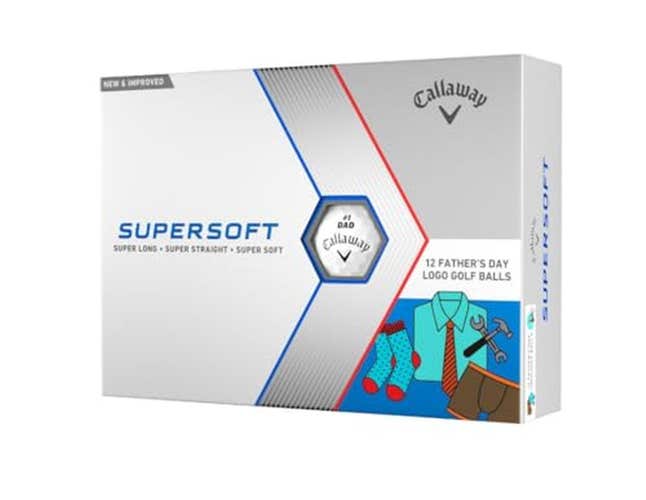 Callaway Supersoft 2023 Golf Balls (Father's Day Logos, 12pk) Super Long NEW &