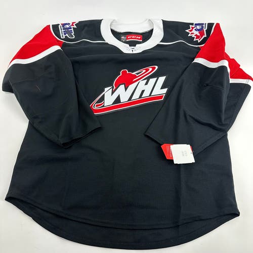 Brand New Black CCM WHL MIC Game Jersey - Size 54