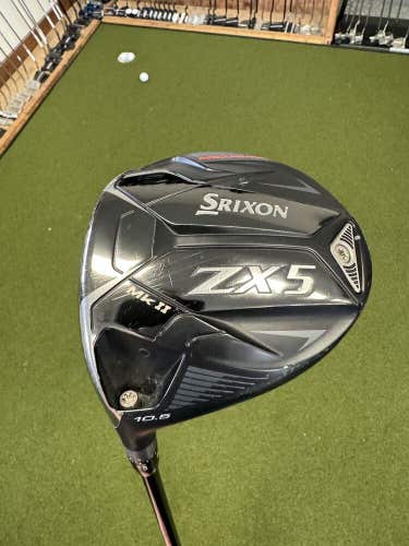 Srixon ZX5 MK II 10.5° Driver Left Handed Hzrdus 6.5 X-Stiff 70g Used LH W Cover