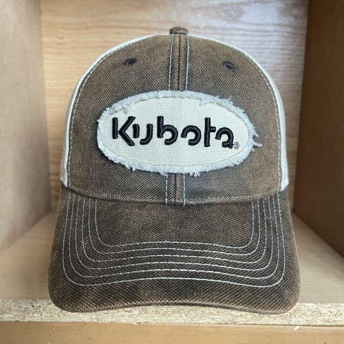 Kubota Hat Brown Adjustable Strapback Cap