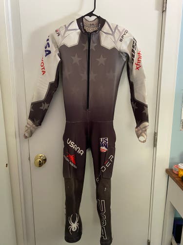 Used Small Spyder U.S. Ski Team Padded Ski Suit